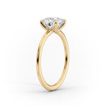 Load image into Gallery viewer, 2 CT Oval Cut Moissanite Solitaire Diamond Ring