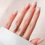 Load image into Gallery viewer, 3.50 CT Oval Cut Hidden Halo Moissanite Engagement Ring