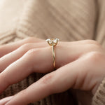 Load image into Gallery viewer, 2.5 CT Oval Cut Moissanite Solitaire Diamond Ring