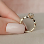 Load image into Gallery viewer, 2.50CT Oval Cut Solitaire Moissanite Engagement Ring