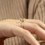 Load image into Gallery viewer, 2.5 CT Oval Cut Solitaire Moissanite Diamond Ring