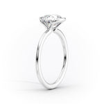 Load image into Gallery viewer, 2.5 CT Oval Cut Half Bezel Solitaire Moissanite Diamond Ring