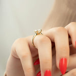 Load image into Gallery viewer, 2.5 CT Oval Cut Solitaire Moissanite Diamond Ring