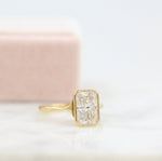 Load image into Gallery viewer, 3 ct Radiant Cut Solitaire Moissanite Bezel Diamond Engagement Ring
