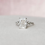 Load image into Gallery viewer, 3.50 CT Radiant Cut Moissanite Unique Engagement Ring