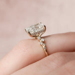 Load image into Gallery viewer, 3.50 CT Radiant Cut Moissanite Unique Engagement Ring