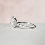 Load image into Gallery viewer, 4.50СT Radiant Cut Moissanite Diamond Hidden Halo Engagement Ring