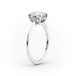 Load image into Gallery viewer, 2 CT Round Cut Classic Solitaire Hidden Halo Moissanite Diamond Ring