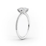 Load image into Gallery viewer, 2 CT Round Cut Pave Moissanite Diamond Ring