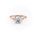 Load image into Gallery viewer, 2.5 CT Round Cut Moissanite Diamond Ring
