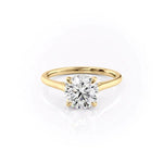 Load image into Gallery viewer, 2 CT Round Cut Twinkling Pave Moissanite Diamond Ring