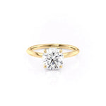 Load image into Gallery viewer, 2.5 CT Round Cut Classic Hidden Halo Moissanite Diamond Wedding Ring