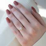 Load image into Gallery viewer, 2 CT Round Cut Hidden Halo Moissanite Diamond Ring With Matching Wedding Band