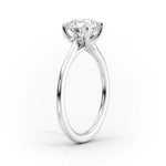 Load image into Gallery viewer, 2 CT Round Cut Moissanite Diamond Solitaire Engagement Ring With Unique Pave Setting