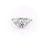 Load image into Gallery viewer, 2 CT Round Cut Moissanite Solitaire Diamond Ring