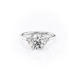 Load image into Gallery viewer, 2.5 CT Round Cut Moissanite Diamond Ring