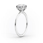 Load image into Gallery viewer, Classic 2 CT Round Cut Moissanite Engagement Ring Set With Hidden Halo
