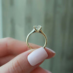 Load image into Gallery viewer, Stunning 2 CT Round Cut Moissanite Solitaire Ring in Unique Pave Setting