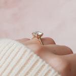 Load image into Gallery viewer, 2 CT Round Cut Twinkling Pave Moissanite Diamond Ring