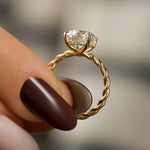 Load image into Gallery viewer, 2 CT Round Cut Classic Solitaire Moissanite Diamond Ring