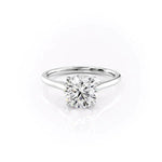 Load image into Gallery viewer, 2 CT Round Cut Twinkling Pave Moissanite Diamond Ring