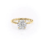 Load image into Gallery viewer, 2 CT Round Cut Classic Solitaire Moissanite Diamond Ring