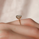 Load image into Gallery viewer, 2 CT Round Cut Moissanite Engagement Diamond Ring With Hidden Halo