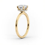 Load image into Gallery viewer, 2.5 CT Round Cut Hidden Halo Moissanite Diamond Ring