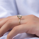 Load image into Gallery viewer, 2 CT Round Cut Moissanite Engagement Diamond Ring With Hidden Halo