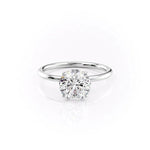 Load image into Gallery viewer, 2 CT Round Cut Classic Solitaire Petal Prongs Moissanite Diamond Ring