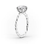 Load image into Gallery viewer, 2 CT Round Cut Classic Solitaire Moissanite Diamond Ring