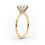 Load image into Gallery viewer, 2 CT Round Cut Hidden Halo Moissanite Diamond Engagement Ring