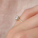 Load image into Gallery viewer, 2 CT Round Cut Classic Solitaire Hidden Halo Moissanite Diamond Ring