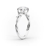 Load image into Gallery viewer, 2.5 CT Round Cut Moissanite Engagement Ring With Stunning Twisted Band