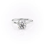 Load image into Gallery viewer, 2.5 CT Oval Cut Pave Ashley Moissanite Diamond Ring