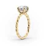 Load image into Gallery viewer, 2 CT Round Cut Classic Solitaire Moissanite Diamond Ring