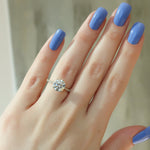 Load image into Gallery viewer, 2 CT Round Cut Classic Pave Setting Moissanite Diamond Ring