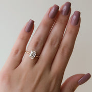 Emerald Cut Solitaire Engagement Ring