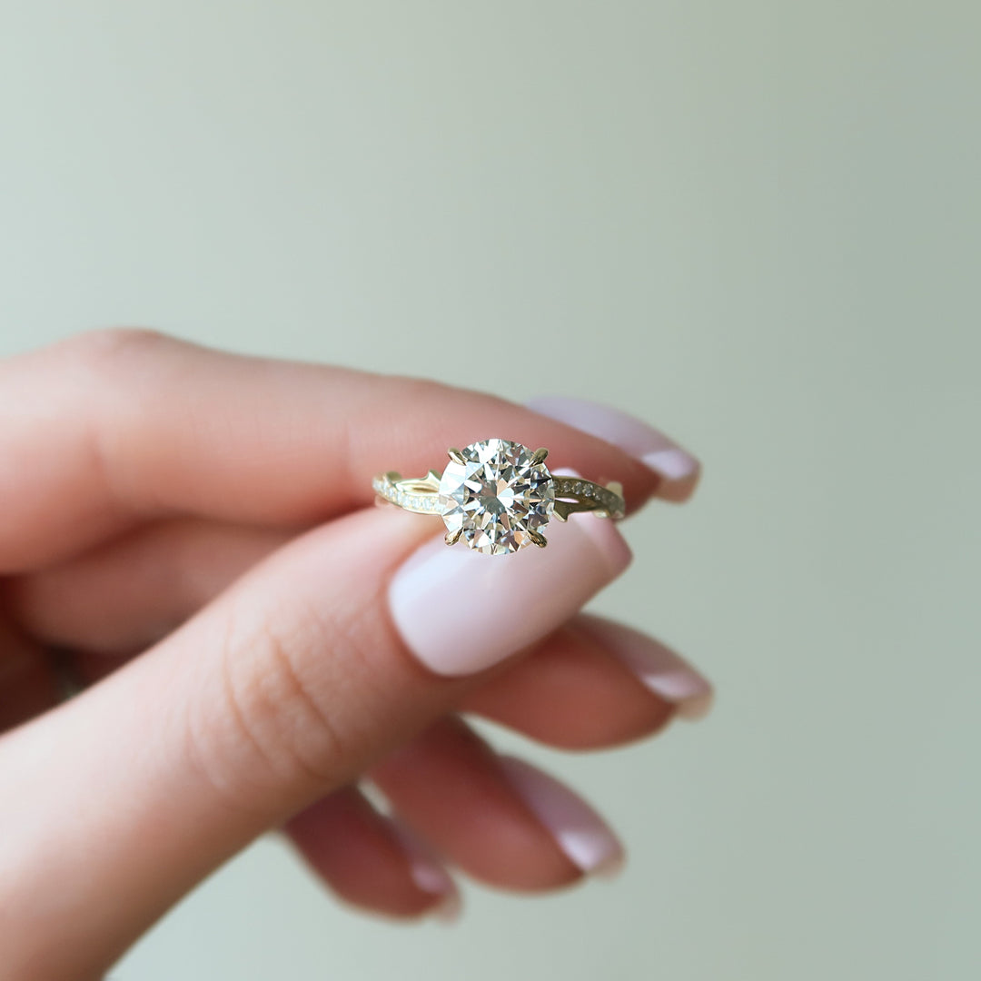 1.50ct Round Moissanite Ring