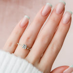 Load image into Gallery viewer, 1.0CT Cushion Diamond Moissanite Petite Pave Engagement Ring