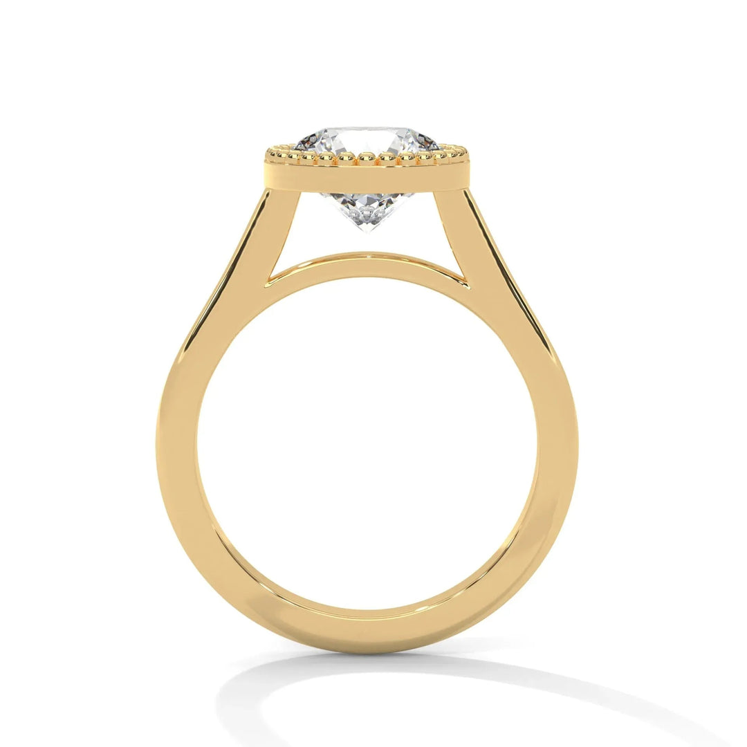 Round Cut Moissanite Ring
