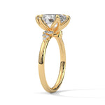 Load image into Gallery viewer, 3.50 CT Oval Cut Unique Cluster Moissanite Diamond Engagement Ring