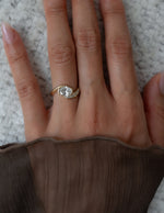 Load image into Gallery viewer, 2.0CT Oval Cut Moissanite Unique Pave Diamond Engagement Ring