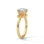 Load image into Gallery viewer, 3.50 CT Round Cut Cluster Moissanite Diamond Engagement Ring