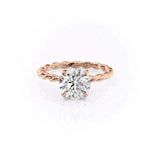 Load image into Gallery viewer, 2 CT Round Cut Classic Solitaire Moissanite Diamond Ring