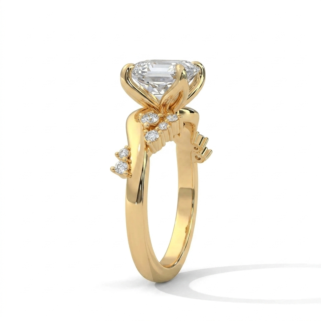 Cluster Engagement Ring