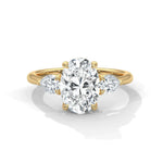 Load image into Gallery viewer, Oval Cut Moissanite Engagement Ring