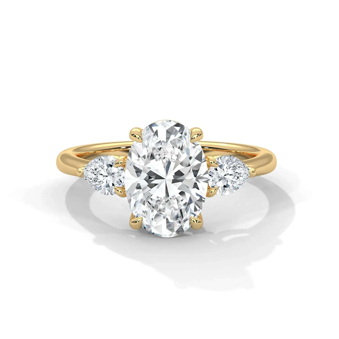 Oval Cut Moissanite Engagement Ring