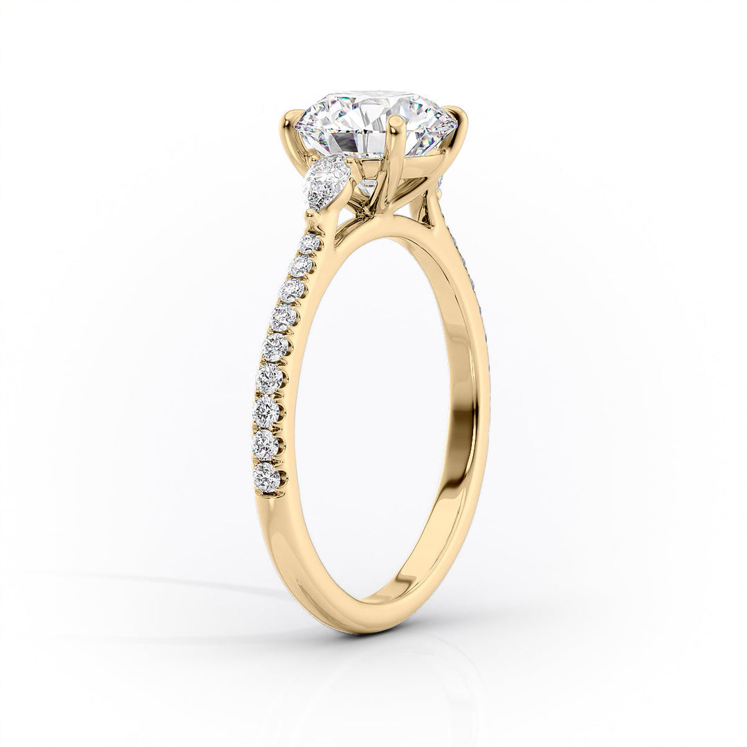1.50 CT Oval Cut Three Stone Moissanite Diamond Engagement Ring