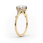Load image into Gallery viewer, 1.0CT Round Moissanite Vintage Engagement Ring